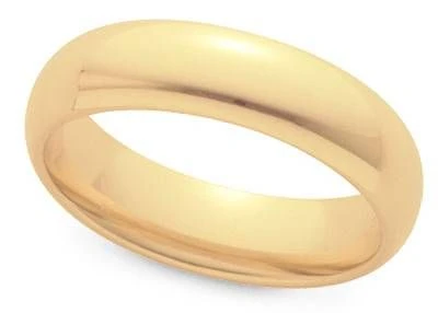 Men's 6mm Comfort Fit Wedding Band available in White or Yellow Gold.