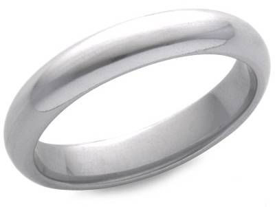 Men's 4mm Comfort Fit Wedding Band in PLATINUM