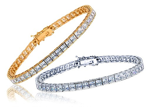 CZ Cluster tennis bracelet iced out hip hop new men boy jewelry 5A cubic  zirconia cz