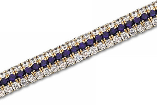 Vanni Three Row Demi Cuff Cubic Zirconia Bracelet