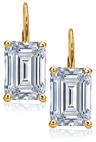 Platinum And 6.02ct Emerald Cut Diamond Drop Earrings Available For  Immediate Sale At Sotheby's