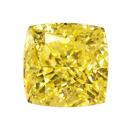 Cushion Cut Square Canary Yellow Diamond Look Cubic Zirconia Loose