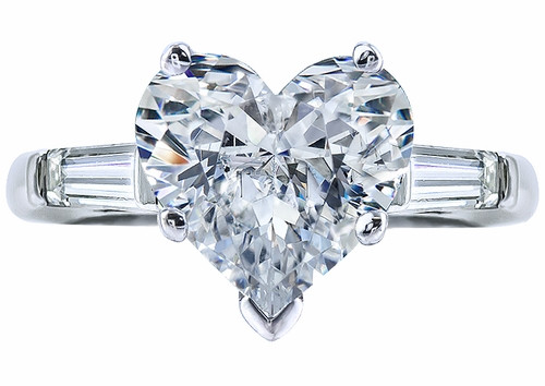 Heart Shaped 1 Carat Moissanite Diamond Ring – DBE Jewels, LLC | Official  Site | Luxury you can experience.