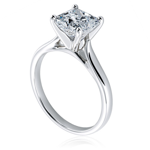 Diamond Solitaire Engagement Ring Trends 2018 Cushion Cut Square
