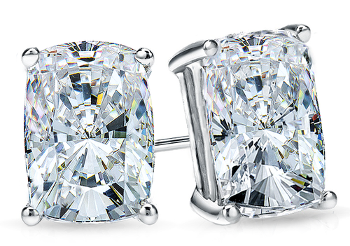 1.50ct Cushion Cut Diamond Stud Earrings – Mark Broumand