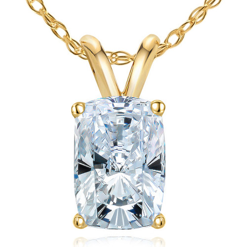 Miriams Jewelry 1.42 Cushion Cut Diamond Necklace - Miriams Jewelry