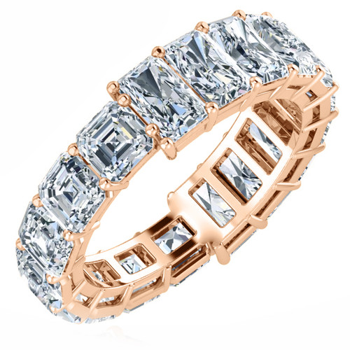 Asscher Eternity Band – Sabrina A Jewelry