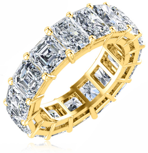 3.53ctw Emerald Cut Diamond Half Eternity Band in Platinum