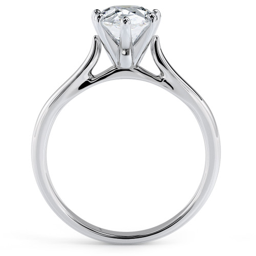 Pear shaped diamond cathedral on sale setting