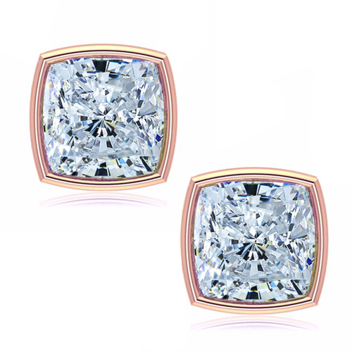 Large Earring Backs 14K Gold, 18K Gold, Platinum | Ziamond Lab Grown Diamond Simulants