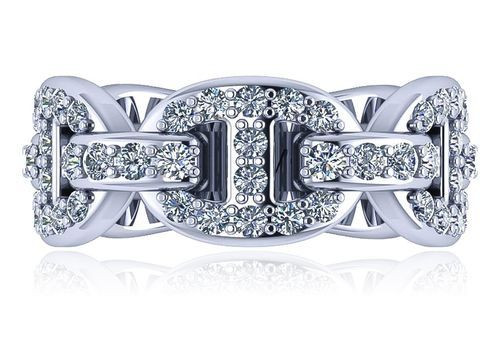 Anchor Mariner Chain Link Pave Anniversary Band - Large