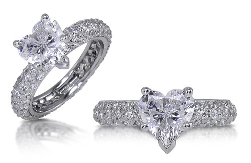 Heart Cut Engagement Rings: Lab Grown Diamonds - Grown Brilliance