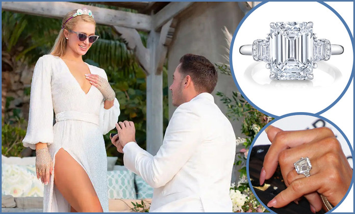 Paris Hilton Engagement Ring From Carter Reum