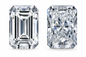 1 Carat Emerald Cut Center Luccia Trellis Setting Three Stone Cubic Zirconia Anniversary Engagement Ring