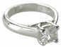 Luccia 2.5 Carat Princess Cut Laboratory Grown Diamond Simulant Cubic Zirconia Trellis Setting Solitaire Engagement Ring