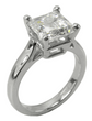 4 Carat Step Cut Square Cubic Zirconia Sex and the City Ring Inspiration Solitaire Engagement Ring version-1