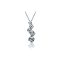 Journey Five Stone Graduated Round Cubic Zirconia Anniversary Pendant