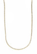 Hemingway Elegante Chain Tennis Necklace with lab grown diamond quality cubic zirconia in 14k yellow gold.