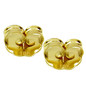 Extra large jumbo earring backs in solid 18k yellow gold.
