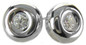 Taylor bezel set .50 lab created carat cubic zirconia round stud earrings in 14k white gold.