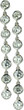 Dangle bezel round laboratory grown diamond quality cubic zirconia drop earrings in 14k white gold.