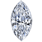 Marquise lab created laboratory grown cubic zirconia loose stone.