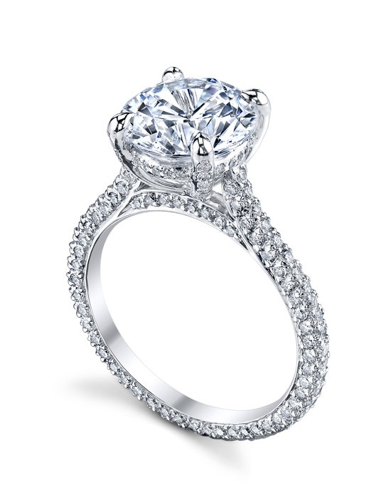 shop lab created diamond look cubic zirconia fancy solitaire engagement rings