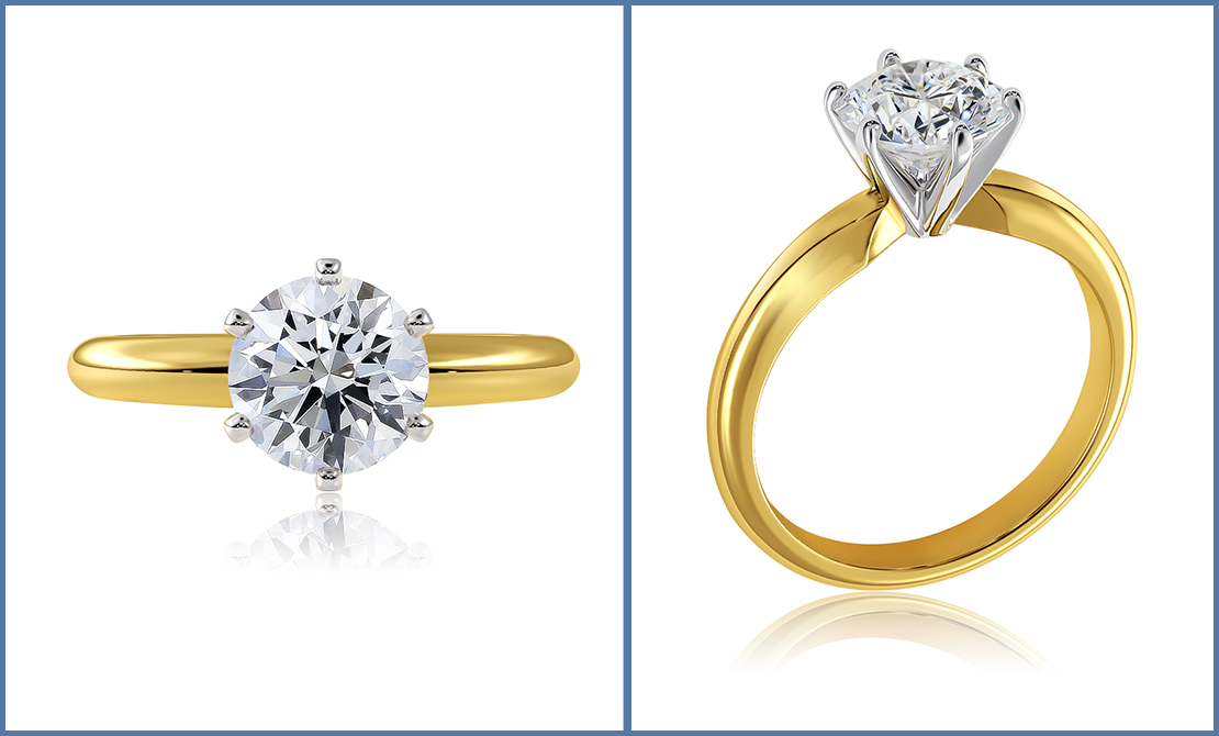 All About The 6 Prong Tiffany Style Diamond Solitaire Engagement Ring ...