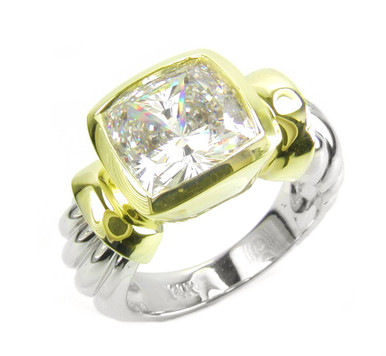 完売品　sykia/2way 3stone Ring Gold ZINZI gold plated silver stacking ring with elegant Infinity