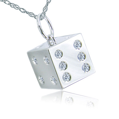 BABYL LVERSE【ELEMENT PENDANT】 Vegas Baby 3D Dice Cubic Zirconia Pendant