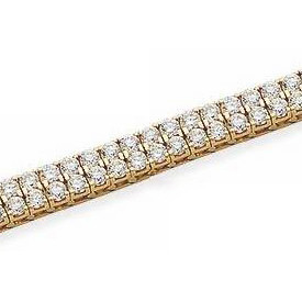 【BLACKPURPLE】Double Round Tennis Cubic Bracelet Double Row Round Cubic Zirconia Tennis Bracelet
