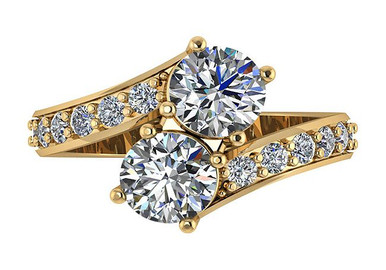 Unique Round Cut 1 Ct Cubic Zirconia Flower Promise Ring For Her In Sterling Silver Unique Round Cut 1 Ct Cubic Zirconia Flower Promise Ring For Her In Sterling Silver