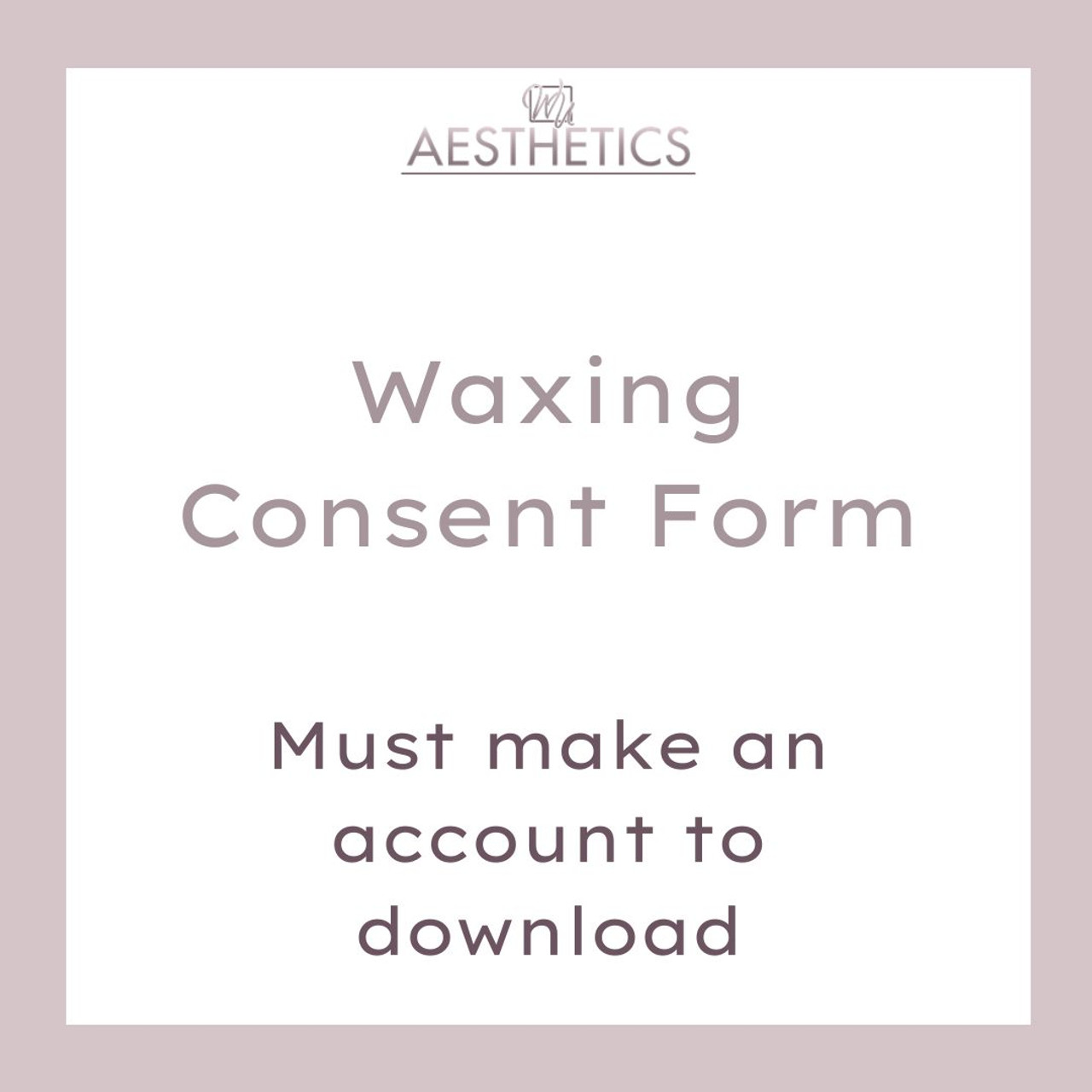 Waxing Consent Form 6797