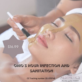 OHIO 3 Hour Infection and Sanitation