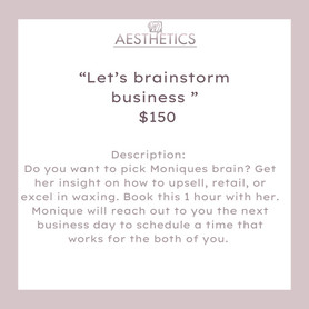 Let’s brainstorm business