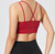 WU Body Prefect Front Sports Bra(in Cherry Red)