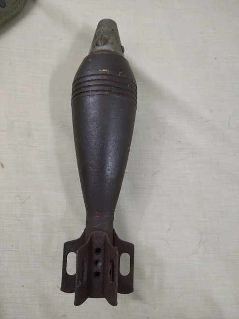 Early WW2 USGI 81mm Mortar Round and Fuze