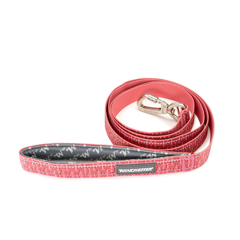 Deluxe Carabiner Leash 6-Foot - desert rose coiled