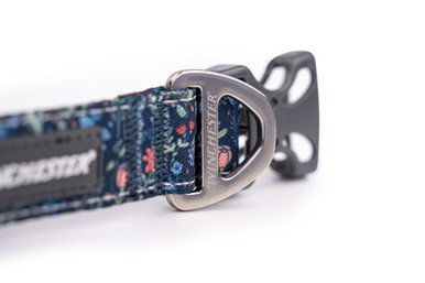 Designer Dog Collar - Winchester - Botanical Garden buckle