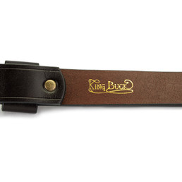 Premium Leather Collar - King Buck - logo closeup