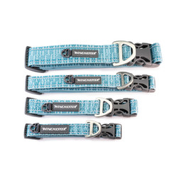 Signature Ombre Dog Collar - Aqua Haze flat