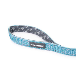 Deluxe Carabiner Leash 6-Foot - aqua haze handle