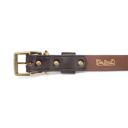 Premium Leather Collar - King Buck - buckle