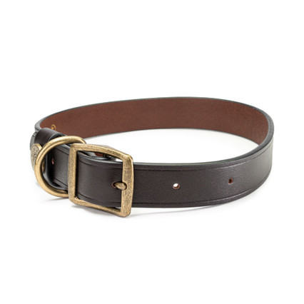 Premium Leather Collar - King Buck - closed buckle
