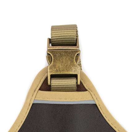 Premium No-Pull Leather Harness - King Buck buckle