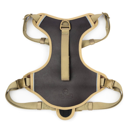 Premium No-Pull Leather Harness - King Buck top