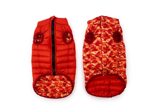 Premium Reversible Puffy-Vest - Winchester - camo red bottom