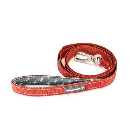 Deluxe Carabiner Leash 6-Foot - ketchup coiled