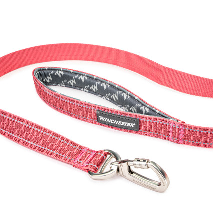 Deluxe Carabiner Leash 6-Foot - desert rose handle and carabiner cropped