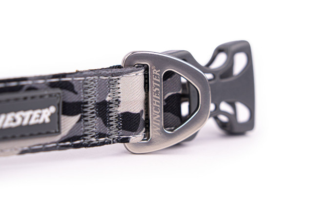 Designer Dog Collar - Winchester - Black Camo buckle